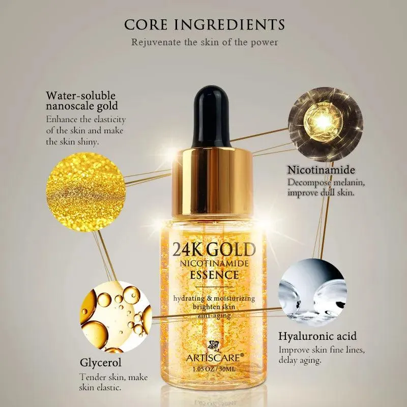 24K Gold Anti-Aging Skincare Set: Luxe Korean Beauty Collection