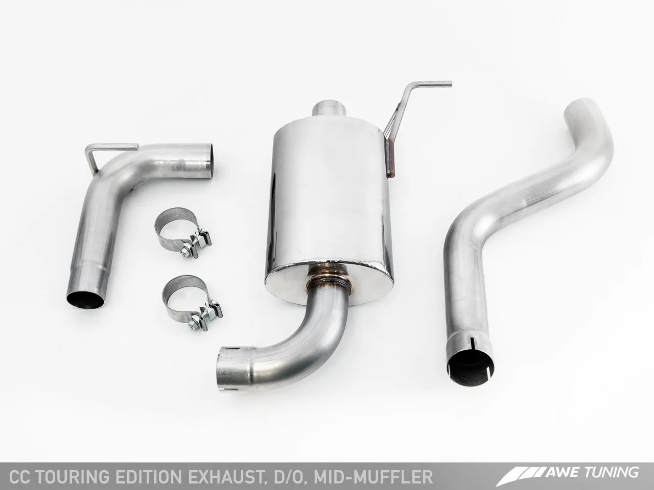 AWE Touring Edition Exhaust for VW CC 2.0T - Dual Outlet - Chrome Silver Tips
