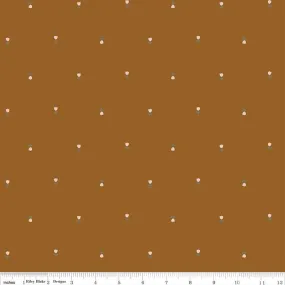 Blush n' Butterscotch by Simple Simon and Company for Riley Blake Designs - Tulips Cinnamon - C15591-CINNAMON - Sold in 1/2 yard increments
