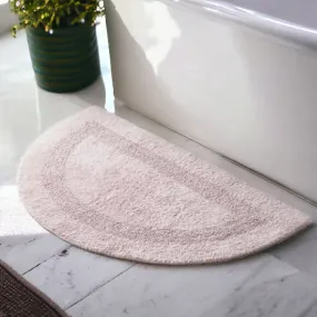 Blush Pink Semi Circle Bath Mat