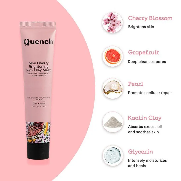 Brightening Pink Clay Mask with Cherry Blossom Radiance (Mini)