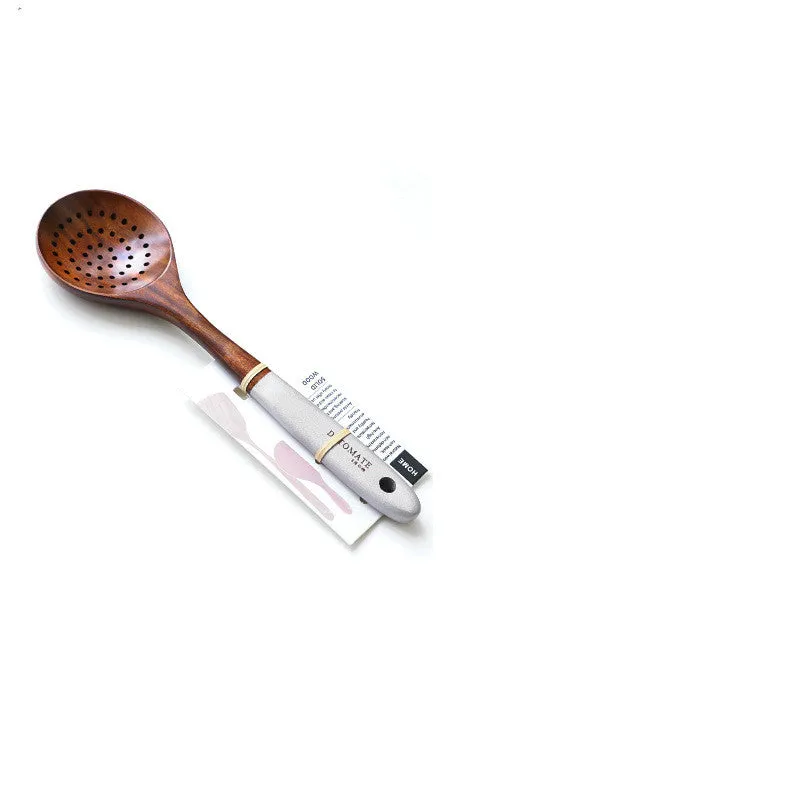 Colorful Teak Lacquer Kitchen Utensils Set
