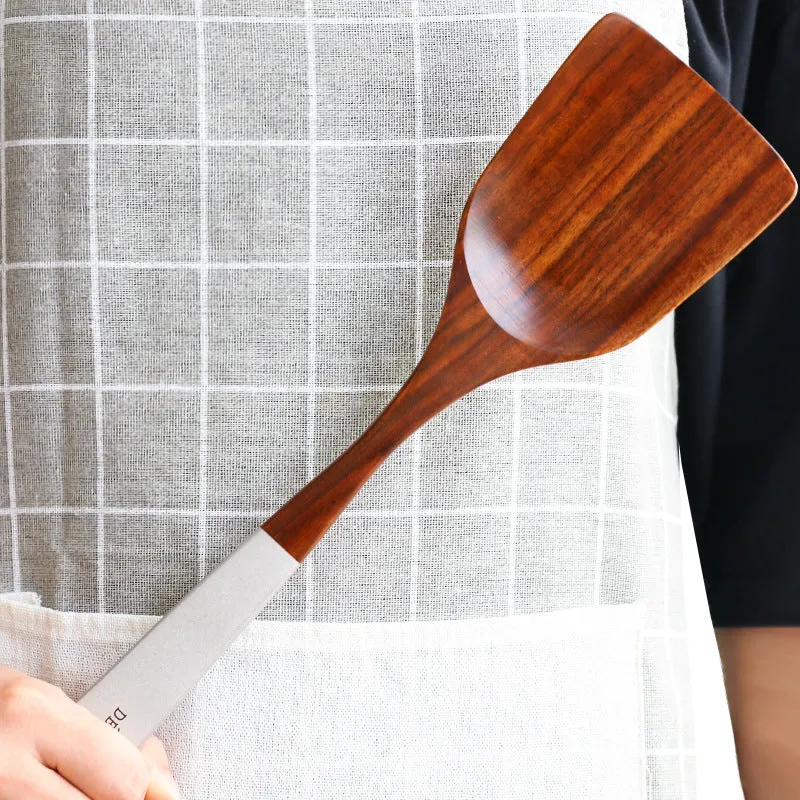 Colorful Teak Lacquer Kitchen Utensils Set
