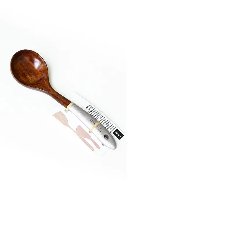 Colorful Teak Lacquer Kitchen Utensils Set