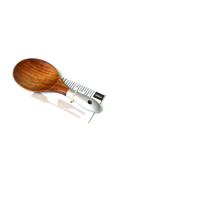 Colorful Teak Lacquer Kitchen Utensils Set