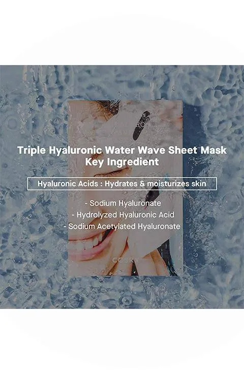[COSRX] Triple Hyaluronic Water Wave Sheet Mask (1Pcs)