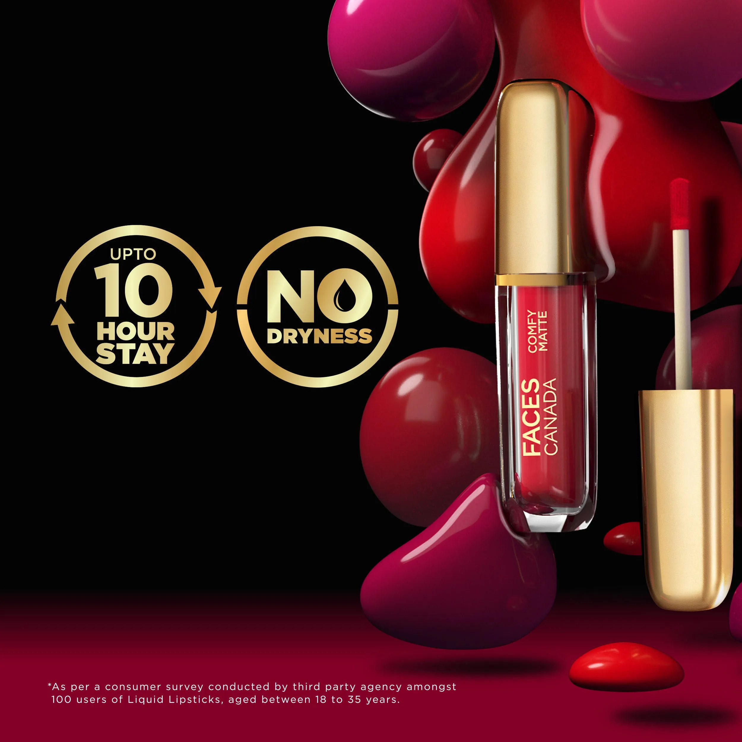 Faces Canada Comfy Matte Lip Color | Comfortable 10 Hours Longstay | Matte Finish | With natural Oils | Any Day Now 04 3ml