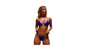High-Waisted Three-Point Bikini