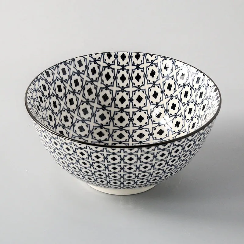 Japanese Style Ceramic Soup Bowl, Large Bowl, Instant Noodle Bowl, Ceramic Bowl For Soup, 8-Inch Household Noodle Soup Bowl, Ramen Bowl