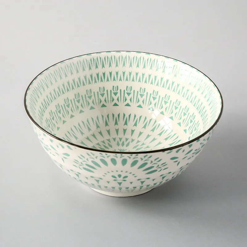 Japanese Style Ceramic Soup Bowl, Large Bowl, Instant Noodle Bowl, Ceramic Bowl For Soup, 8-Inch Household Noodle Soup Bowl, Ramen Bowl