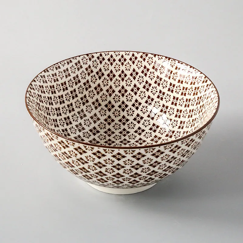 Japanese Style Ceramic Soup Bowl, Large Bowl, Instant Noodle Bowl, Ceramic Bowl For Soup, 8-Inch Household Noodle Soup Bowl, Ramen Bowl