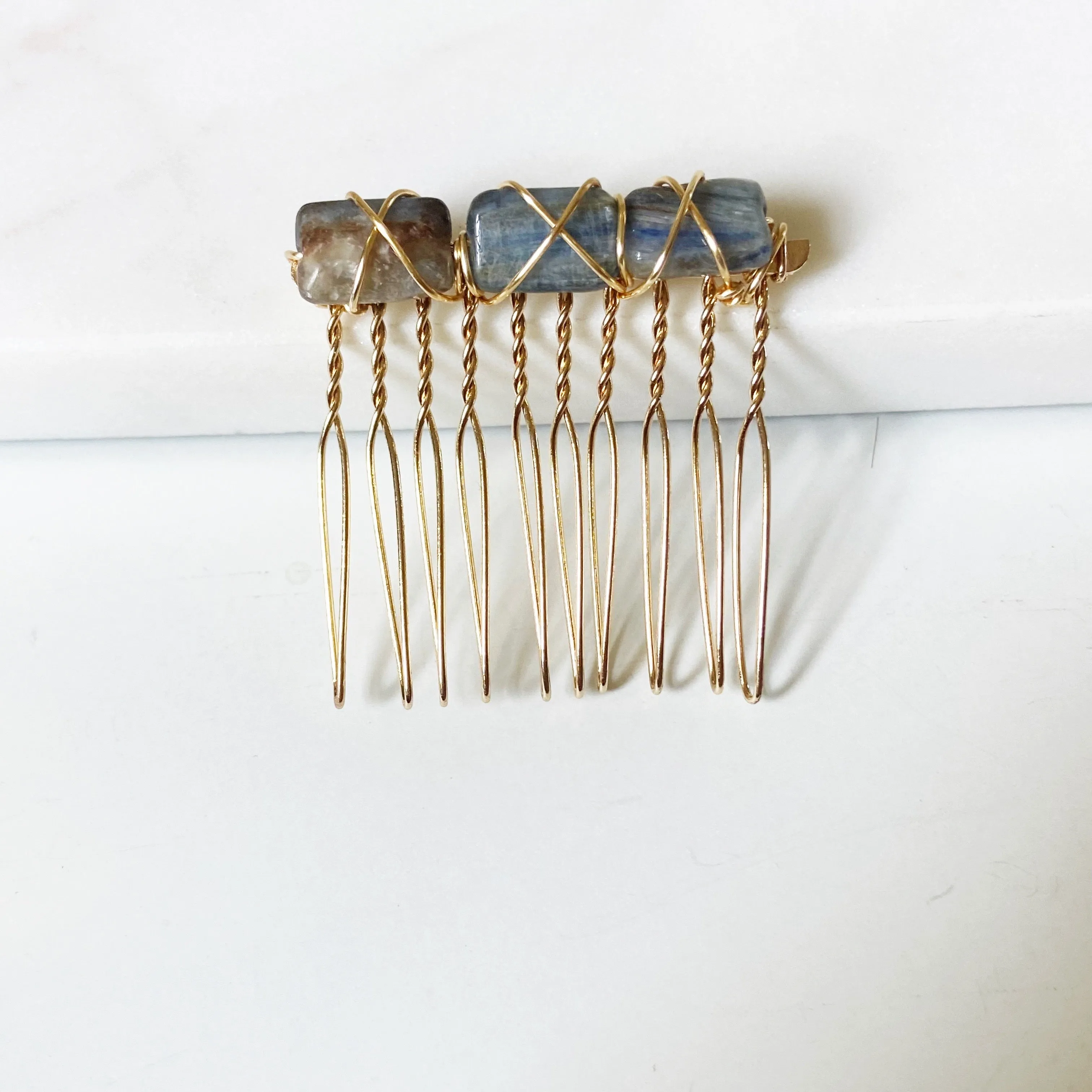 Kyanite Mini Hair Comb