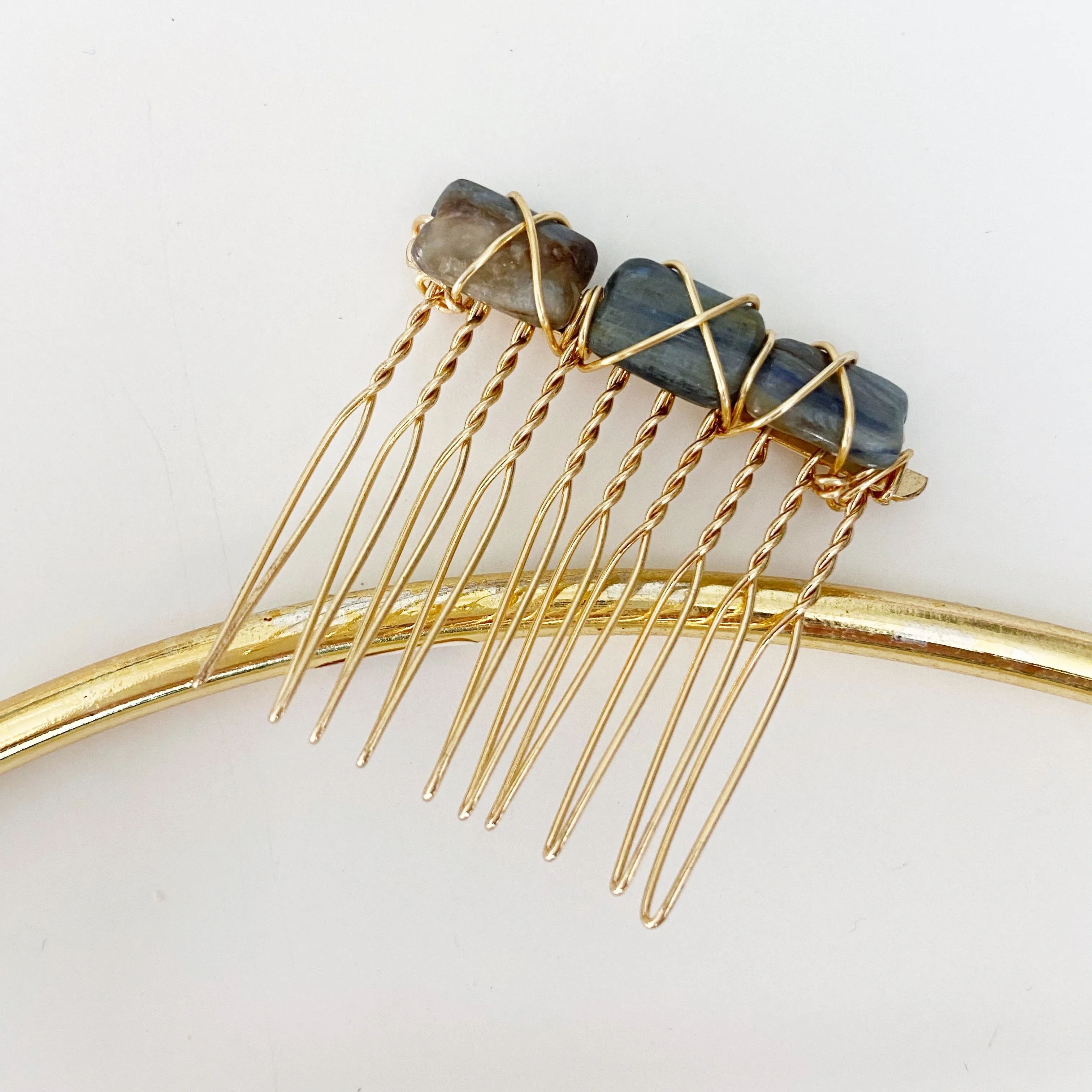 Kyanite Mini Hair Comb