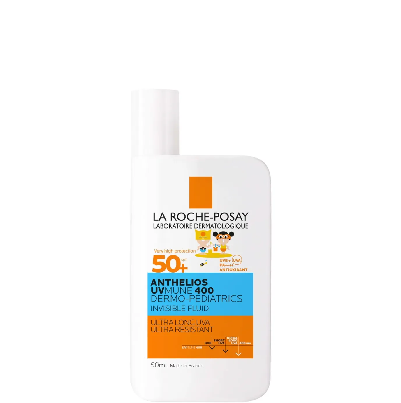 La Roche-Posay Anthelios UVMune 400 Dermo-Pediatrics Kids Ultra Light Invinsible Fluid SPF 50  50ml