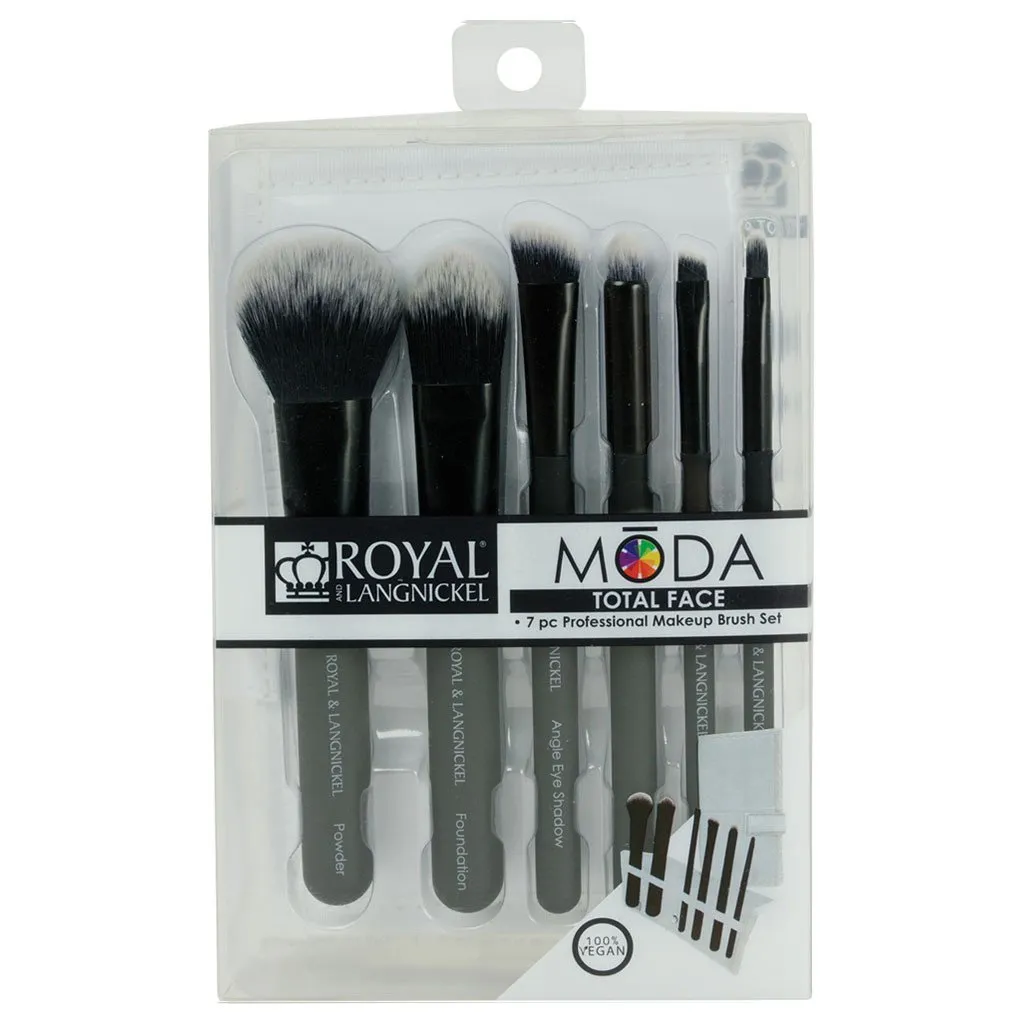 MŌDA® Total Face 7pc Black Brush Kit