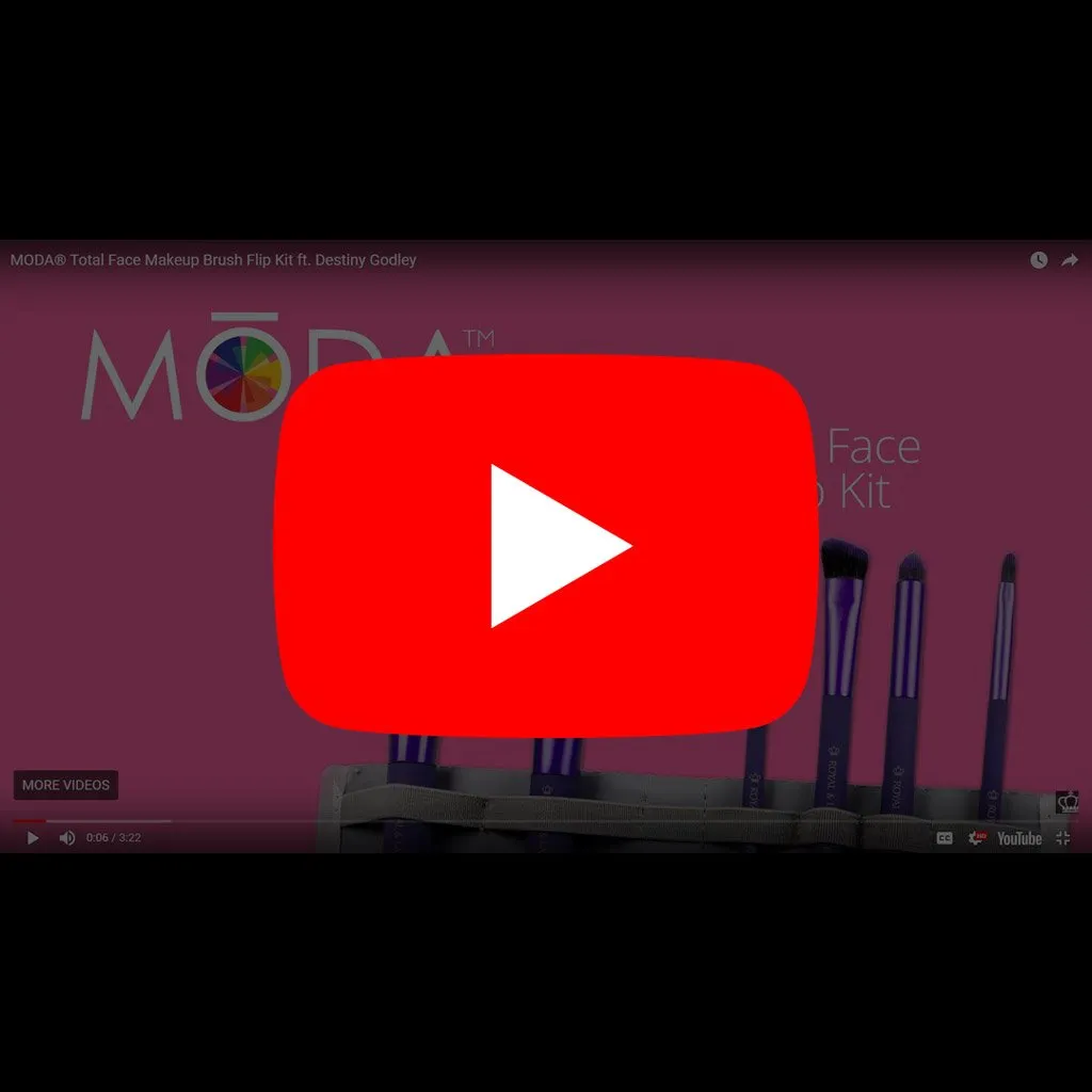 MŌDA® Total Face 7pc Black Brush Kit