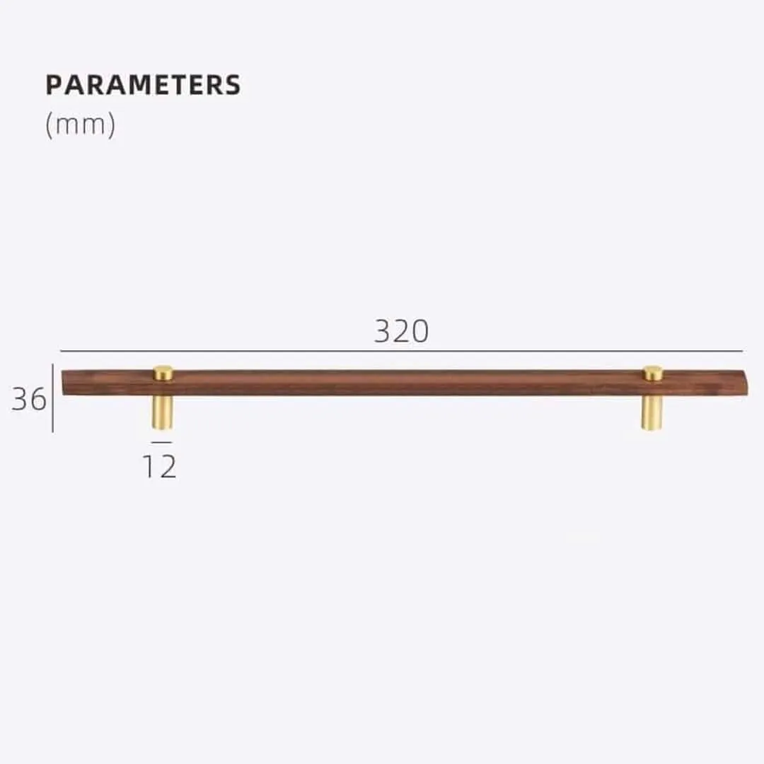 NUX Walnut & Brass Handles