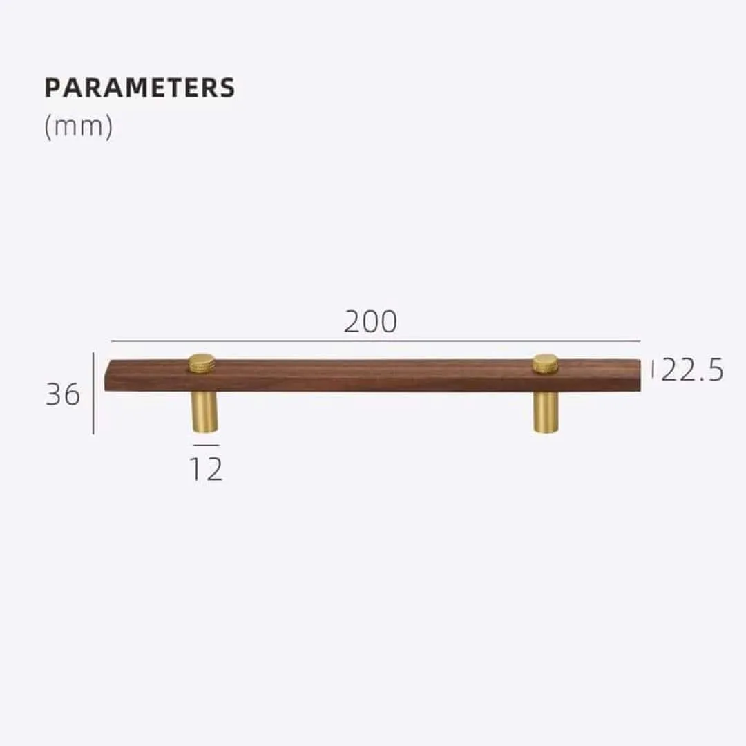 NUX Walnut & Brass Handles