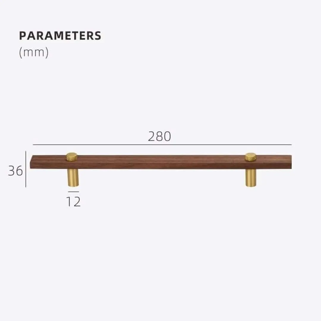 NUX Walnut & Brass Handles