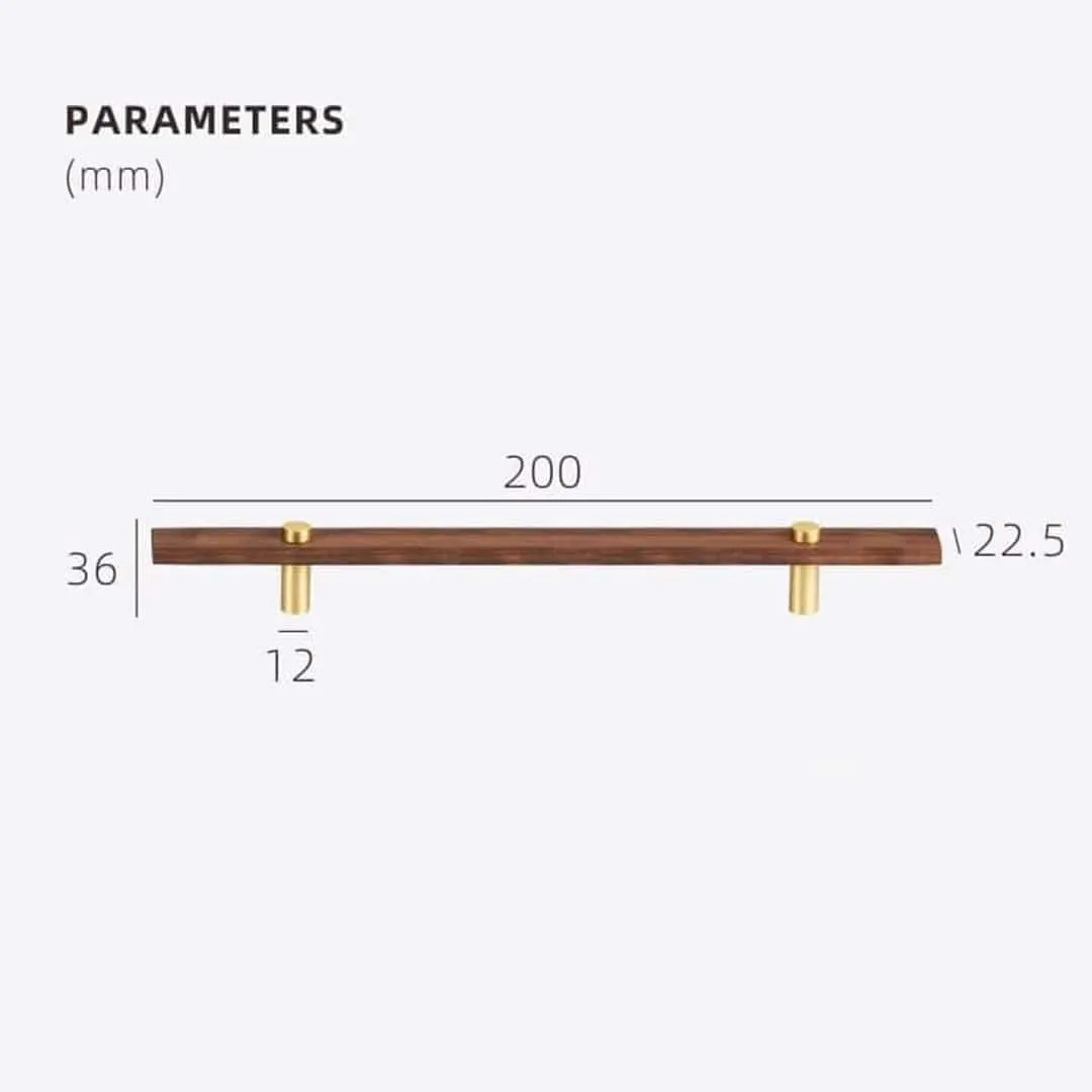 NUX Walnut & Brass Handles