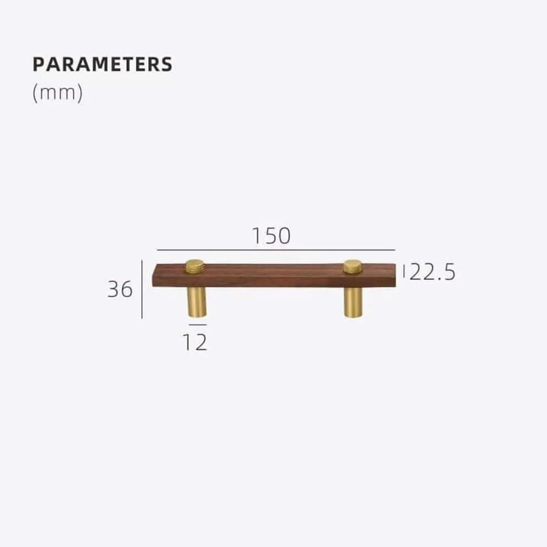 NUX Walnut & Brass Handles