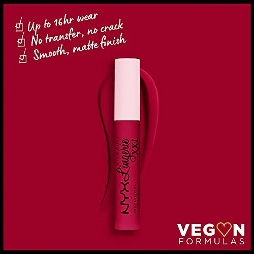 NYX PROFESSIONAL MAKEUP Lip Lingerie XXL Matte Liquid Lipstick - Stamina (Blue Red)