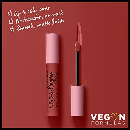 NYX PROFESSIONAL MAKEUP Lip Lingerie XXL Matte Liquid Lipstick - Warm Up (Red Rose)