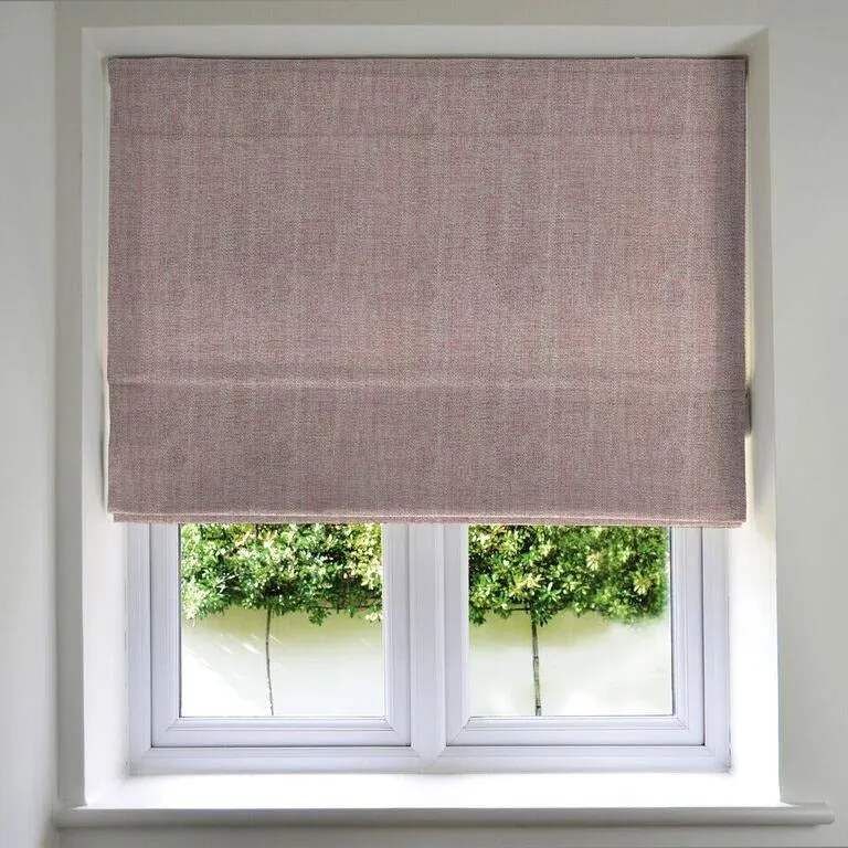 Rhumba Blush Pink Roman Blind