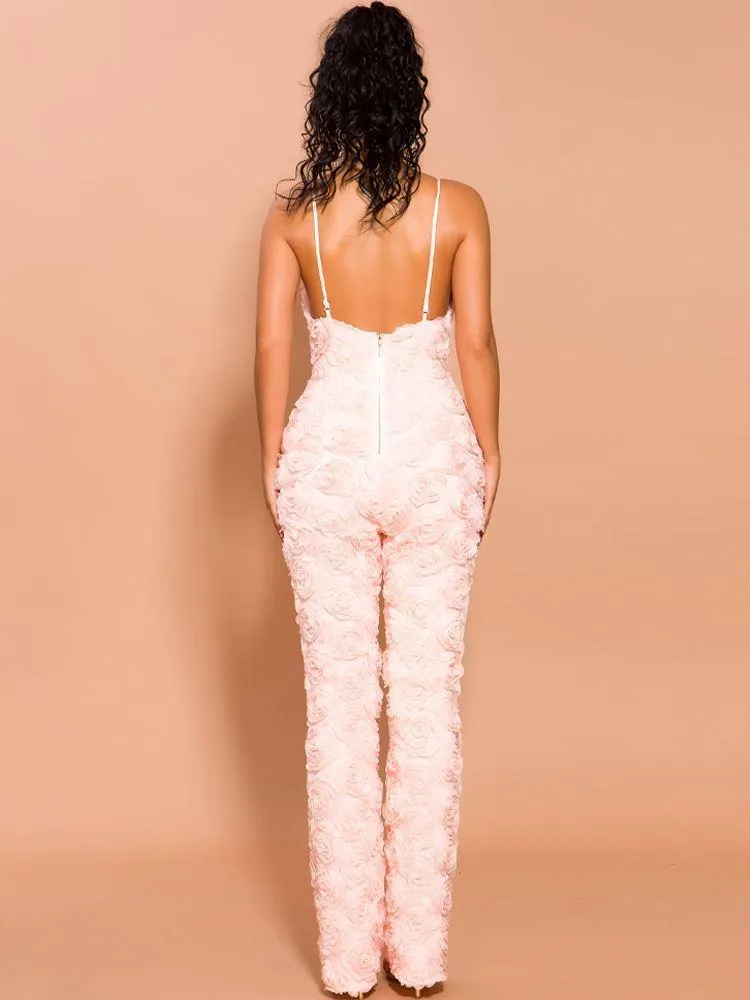 Romantic Pink Rose Rompers