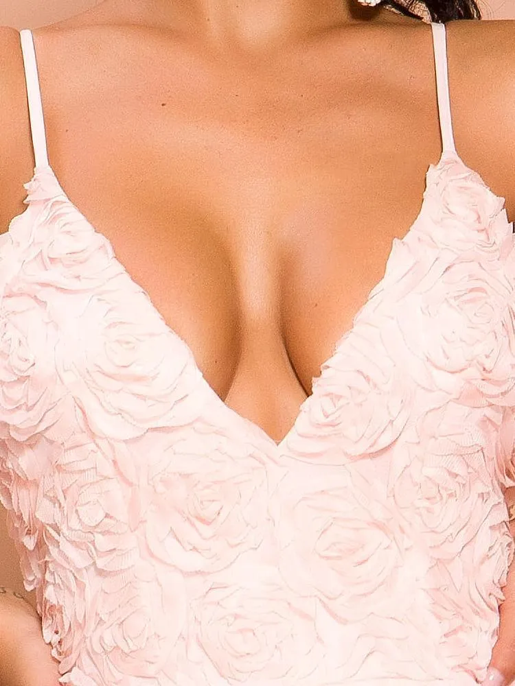 Romantic Pink Rose Rompers