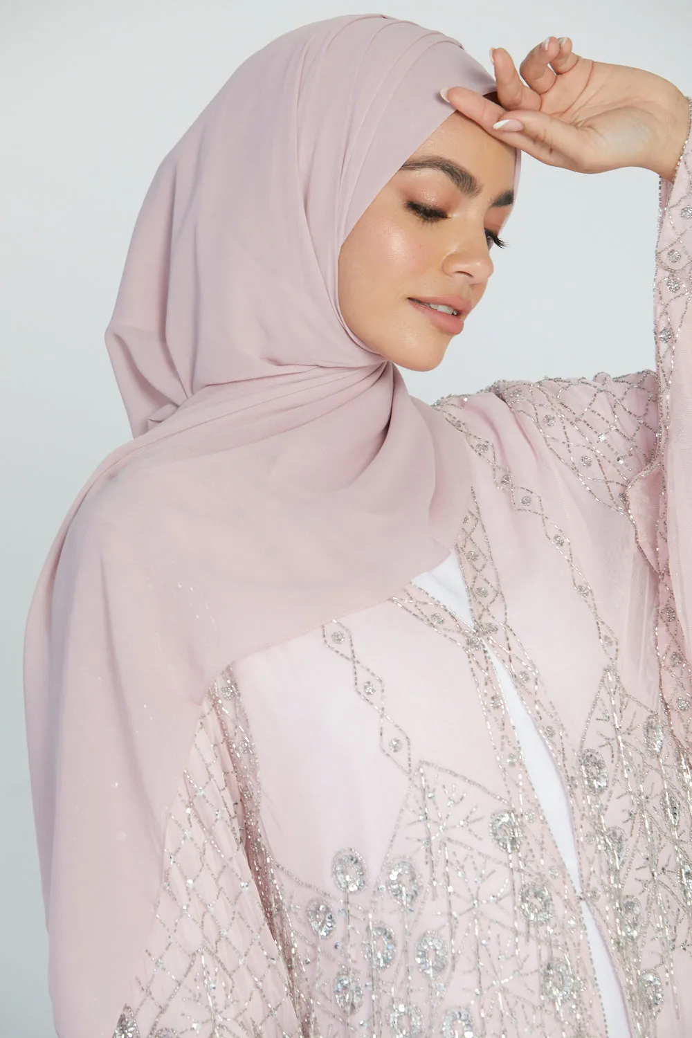 Soft Luxury Georgette Hijab - Rose Blush