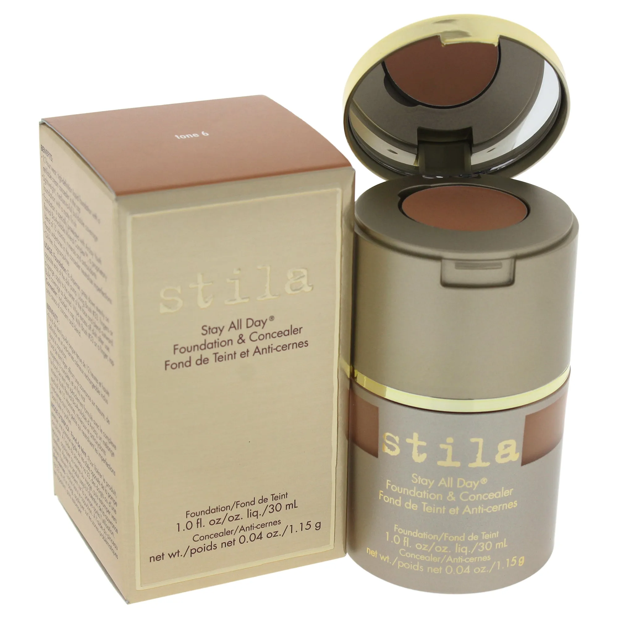 stila Stay All Day Foundation & Concealer, Tone 6