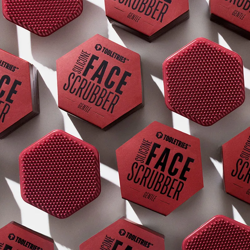 Tooletries - The Face Scrubber, Gentle, Burgundy