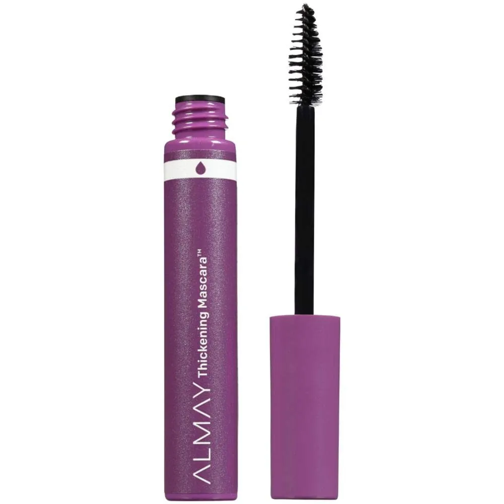 Waterproof Mascara by Almay, Thickening Volume & Length Eye Makeup, Ophthalmologist Tested, Fragrance Free, Hypoallergenic, Black, 0.26 Oz